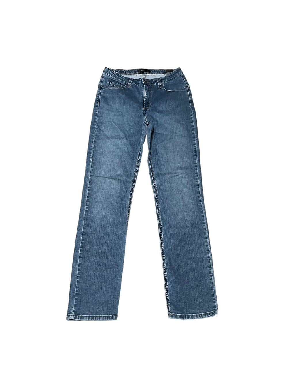 Lee Platinum Label Classic Fit Straight Leg Women SZ 6 x 30 Dark Blue Denim Jean